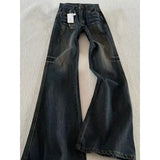 GO-STONE Classic Retro Flare Denim Men's Jeans Bootcut Stretch Cotton Men's Pants Vintage Style Unique Nostalgic Comfort Casual Slim