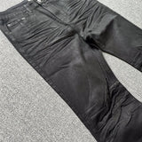 GO-STONE American Retro Heavy Industry High Street Coated Micro-Flared Jeans For Men And Women Black Gothic Vintage Casual Loose Jeans