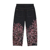 GO-STONE Y2K Harajuku Jeans new Dragon Embroidery high quality jeans 2000s Gothic Vintage Hip Hop streetwear denim fabric wide leg pants