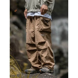 GO-STONE Vintage Baggy Hiking Cargo Pants Men Waterproof Casual Sport Jogging Sping Summer Parachute Pants Outdoor Wide Leg Trousers