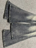 GO-STONE Oversized Washed Denim Flare Pants Women Spring Summer High Waist Slim Black Grey Jeans American Style Vintage Long Pants