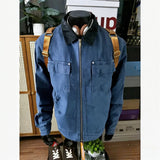 GO-STONE 2026 Spring Retro Faux Fur Coats Women 2000s American Vintage Jackets Harajuku Gotihc Punk Clothing Jean Parkas Female Outwear