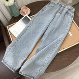 GO-STONE American Personalized Wing Embroidered Jeans for Women 2026 Low Waist Design Micro Flared Jeans Retro Harajuku Y2K Joker Jeans