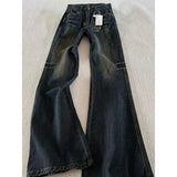 GO-STONE Classic Retro Flare Denim Men's Jeans Bootcut Stretch Cotton Men's Pants Vintage Style Unique Nostalgic Comfort Casual Slim