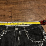 GO-STONE Y2K Fashion New Oversize Embroidery Loose Denim Shorts Men Gothic Punk Hip Hop Fashion Casual Joker Couple Basketball Pants