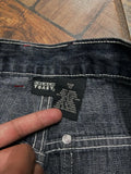 GO-STONE Y2K Fashion Letters Embroidered Big Pockets Washed Baggy Jeans Women High Street Vintage Hip Hop Popular Wild Wide-leg Pants
