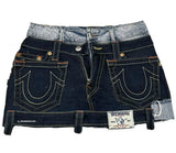 GO-STONE New Y2k Denim Skirt Womens Harajuku Retro Letter Embroidery Patch Zipper Denim Short Skirt Gothic Punk Sexy Slim Mini Skirt