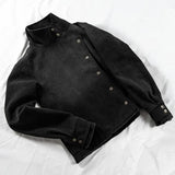 GO-STONE Y2k Fencing Jacket Vintage Wash Gradient Irregular Buttons Unisex Jacket Gothic Harajuku Streetwear Canvas Cotton Casual Jacket