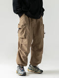 GO-STONE Vintage Baggy Hiking Cargo Pants Men Waterproof Casual Sport Jogging Sping Summer Parachute Pants Outdoor Wide Leg Trousers