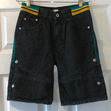 GO-STONE American Retro New Y2K Antique Patchwork Embroidered Irregular Denim Shorts For Men And Women Loose Harajuku Casual Men's Shorts