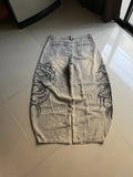 GO-STONE American Y2K New Grey Printing Baggy Jeans Men Women High Street Vintage Hip Hop Harajuku Casual Joker Couple Wide-leg Pants