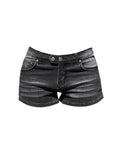 GO-STONE Women's Grey Denim Shorts Low Waist Mini Jeans Shorts 2000s Vintage 90s Y2k Emo Cowboy Short Pants Harajuku Clothes Summer 2026