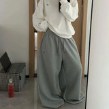 GO-STONE American Retro Flame Letter Print Detachable Strap Scimitar Pants Jazz Casual Hip-Hop Loose Wide-Leg Fashion Jogging Sweatpants