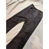 GO-STONE American Retro Heavy Industry High Street Coated Micro-Flared Jeans For Men And Women Black Gothic Vintage Casual Loose Jeans