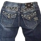 GO-STONE Gothic Hot Sweetheart Jeans Y2K Clothes Hip Hop Love Letter Graphic Retro Baggy Jeans Smart Casual High Waist Wide Leg Trousers