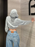 GO-STONE Gradient Spring 2026 Blue Jeans Women Y2K Vintage High Waisted Jeans Straight Streetwear Loose Large Wide Leg Denim Pants